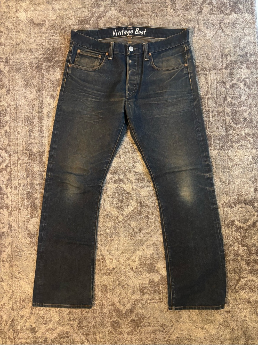 Fossil Vintage Boot Indigo Men's Bootcut Jeans